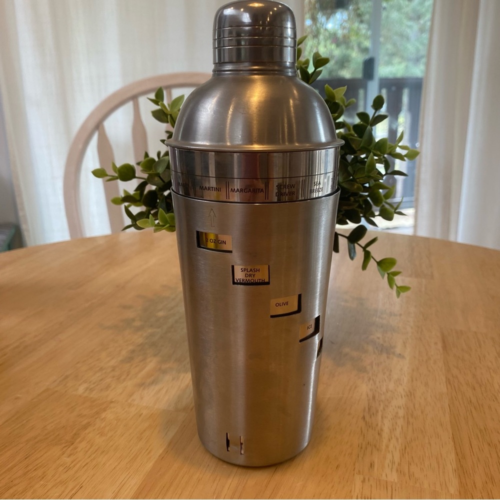 Stainless Steel Cocktail Shaker with recipes